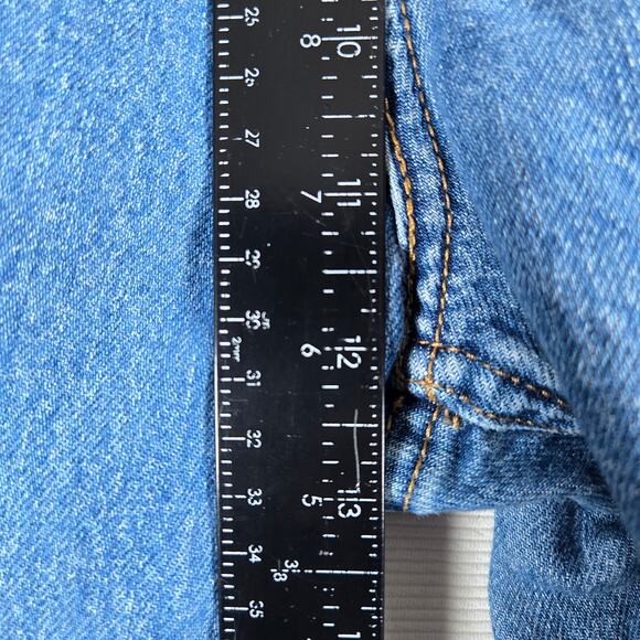 Levi's Premium High Rise Baggy Dad Raw Hem Jeans Women's Size 32 - Picture 7 of 9